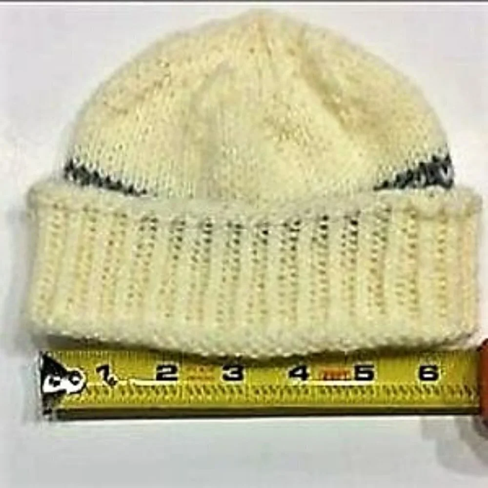 Lot of 3 Handmade Knit & Crochet Baby Beanie Hats – Unisex